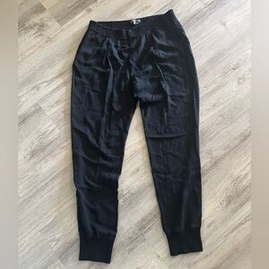 Vince Women's Black 100% Silk Joggers